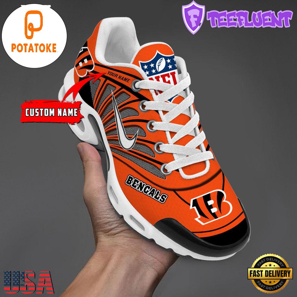Customize Your Name With Cincinnati Bengals Air Max Plus Sneakers