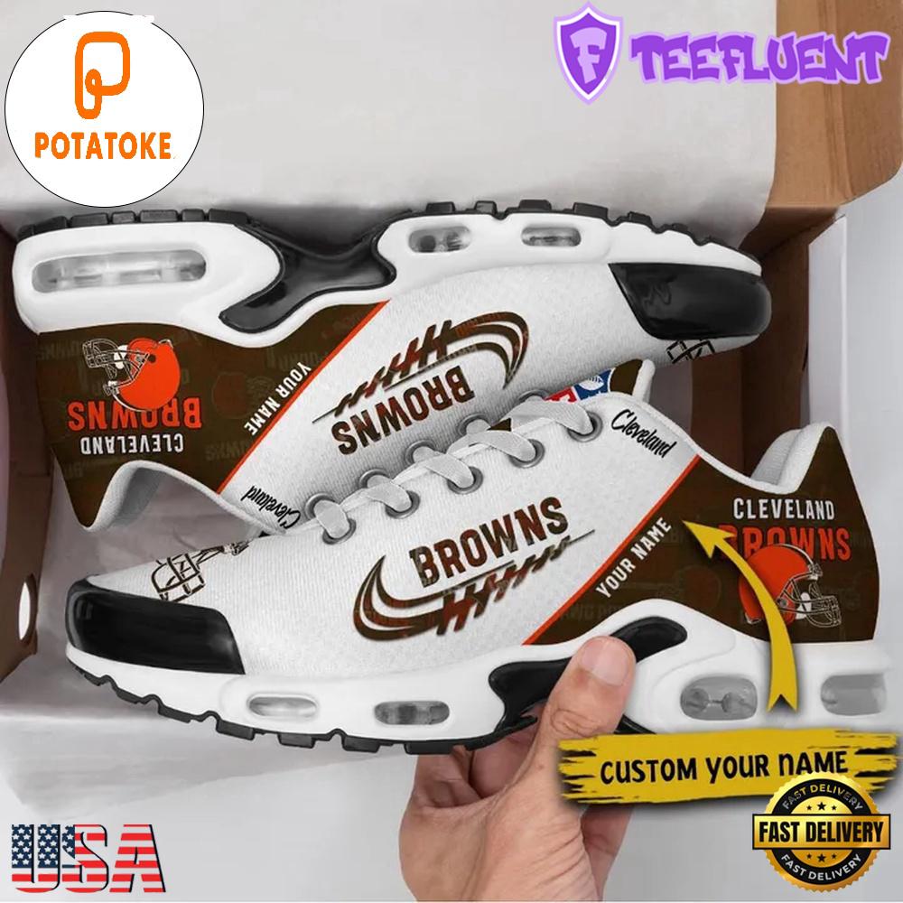 Custom NFL Cleveland Browns Air Max Plus Shoes , Running Sneakers Shoes Custom NFL Cleveland Browns Air Max Plus Shoes , Running Sneakers Shoes