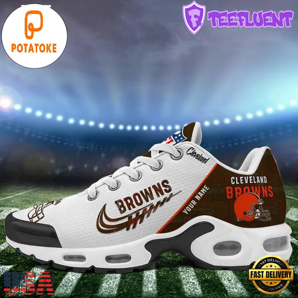 Custom NFL Cleveland Browns Air Max Plus Shoes , Running Sneakers Shoes Custom NFL Cleveland Browns Air Max Plus Shoes , Running Sneakers Shoes