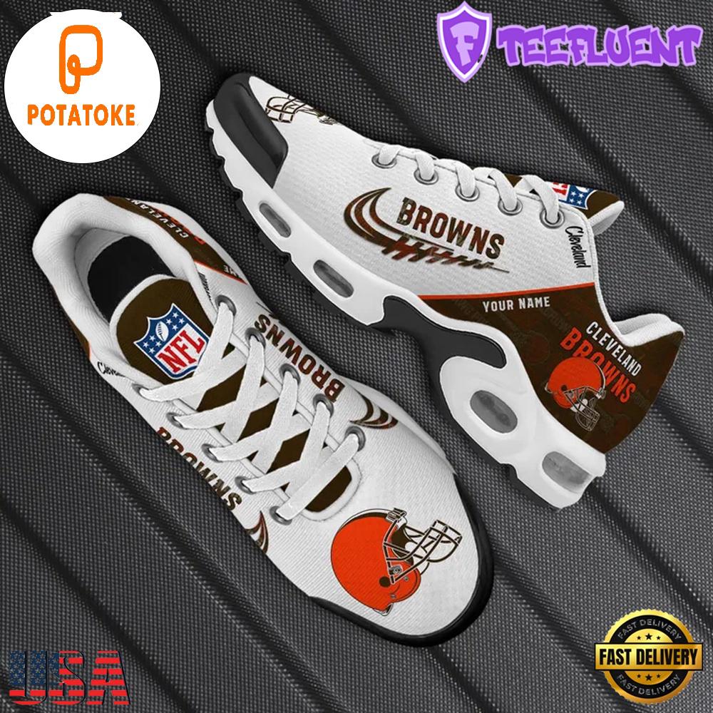 Custom NFL Cleveland Browns Air Max Plus Shoes , Running Sneakers Shoes Custom NFL Cleveland Browns Air Max Plus Shoes , Running Sneakers Shoes