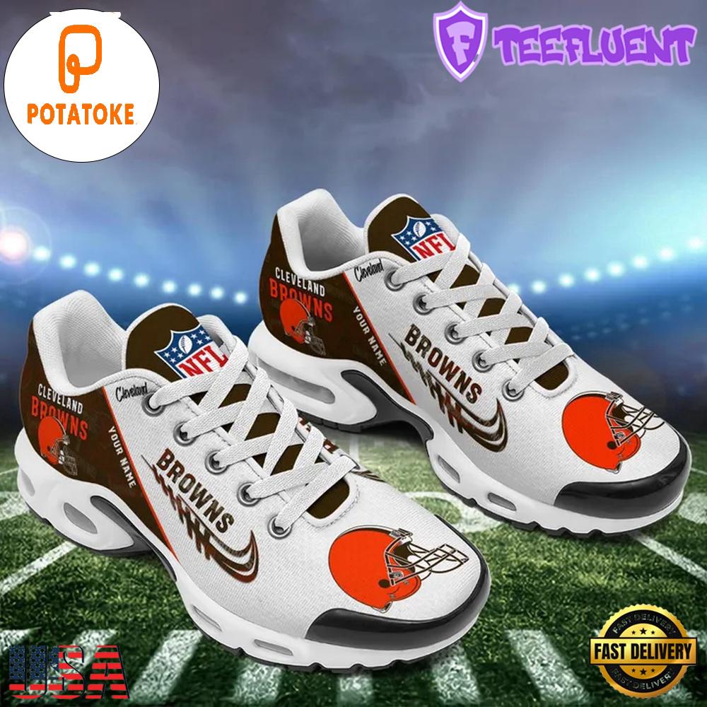 Custom NFL Cleveland Browns Air Max Plus Shoes , Running Sneakers Shoes Custom NFL Cleveland Browns Air Max Plus Shoes , Running Sneakers Shoes