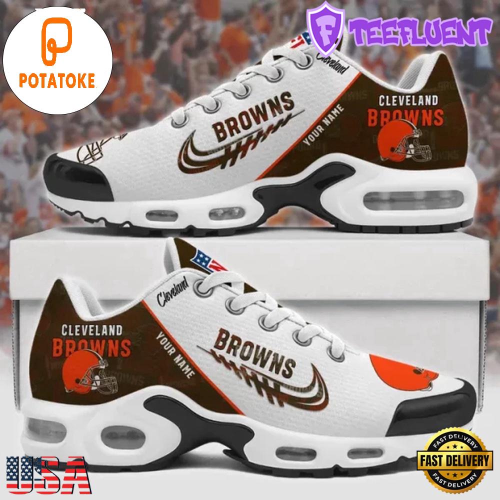 Custom NFL Cleveland Browns Air Max Plus Shoes , Running Sneakers Shoes Custom NFL Cleveland Browns Air Max Plus Shoes , Running Sneakers Shoes
