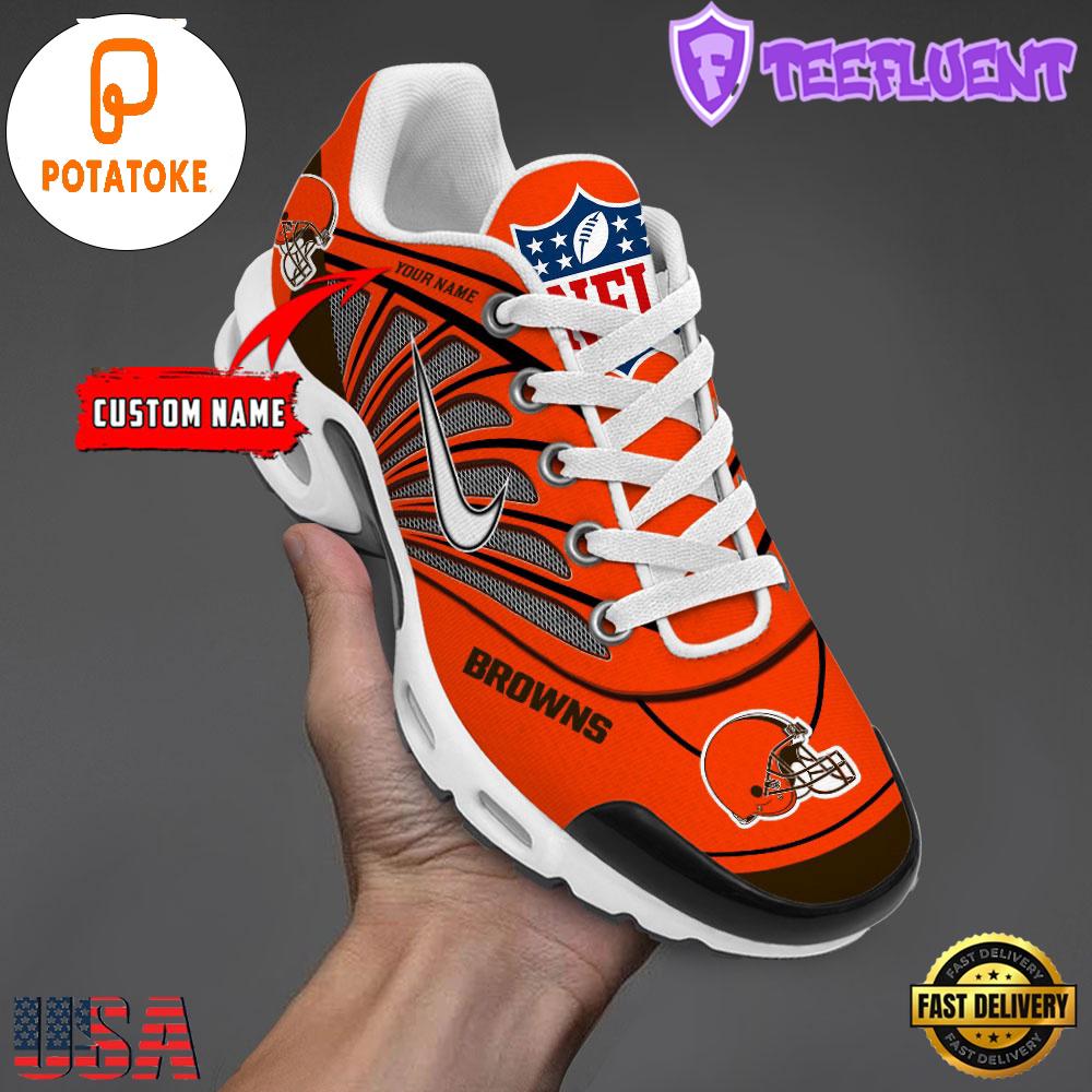 Customize Your Name with Cleveland Browns V1 Air Max Plus Shoes