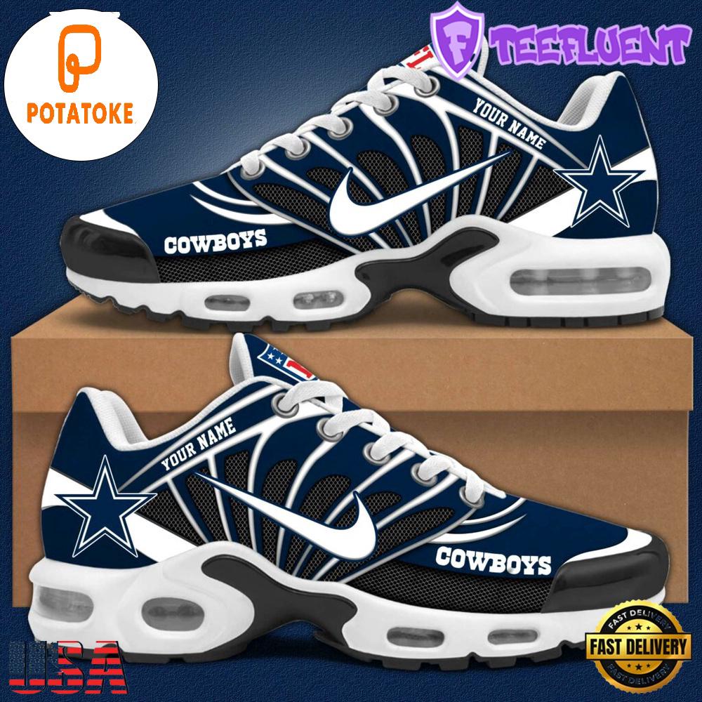 Customize Your Name with Dallas Cowboys V1 Air Max Plus Shoes