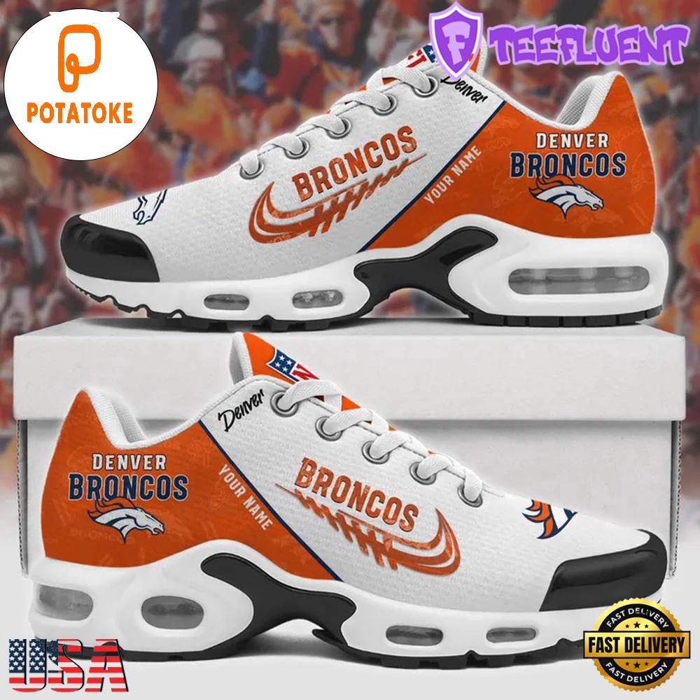 Customize Your Name with Denver Broncos v2 Air Max Plus Shoes
