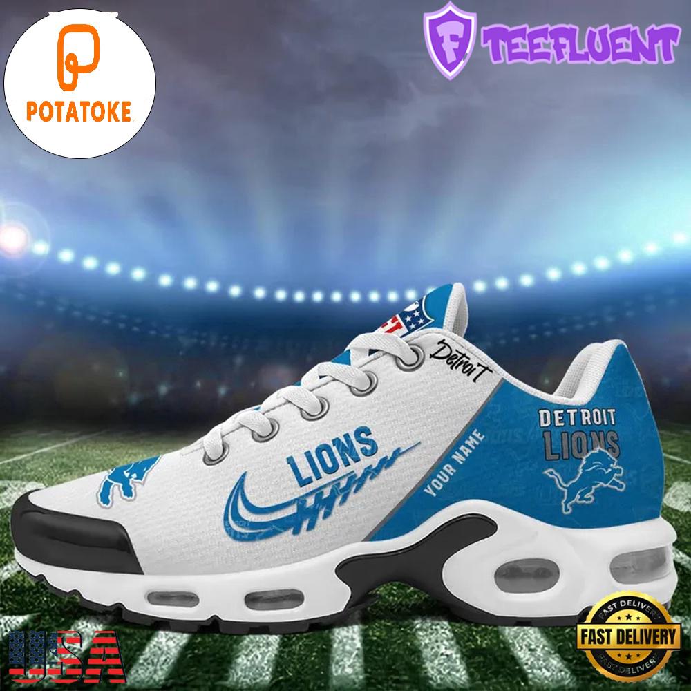 Custom NFL Detroit Lions Air Max Plus Shoes , Running Sneakers Shoes Custom NFL Detroit Lions Air Max Plus Shoes , Running Sneakers Shoes