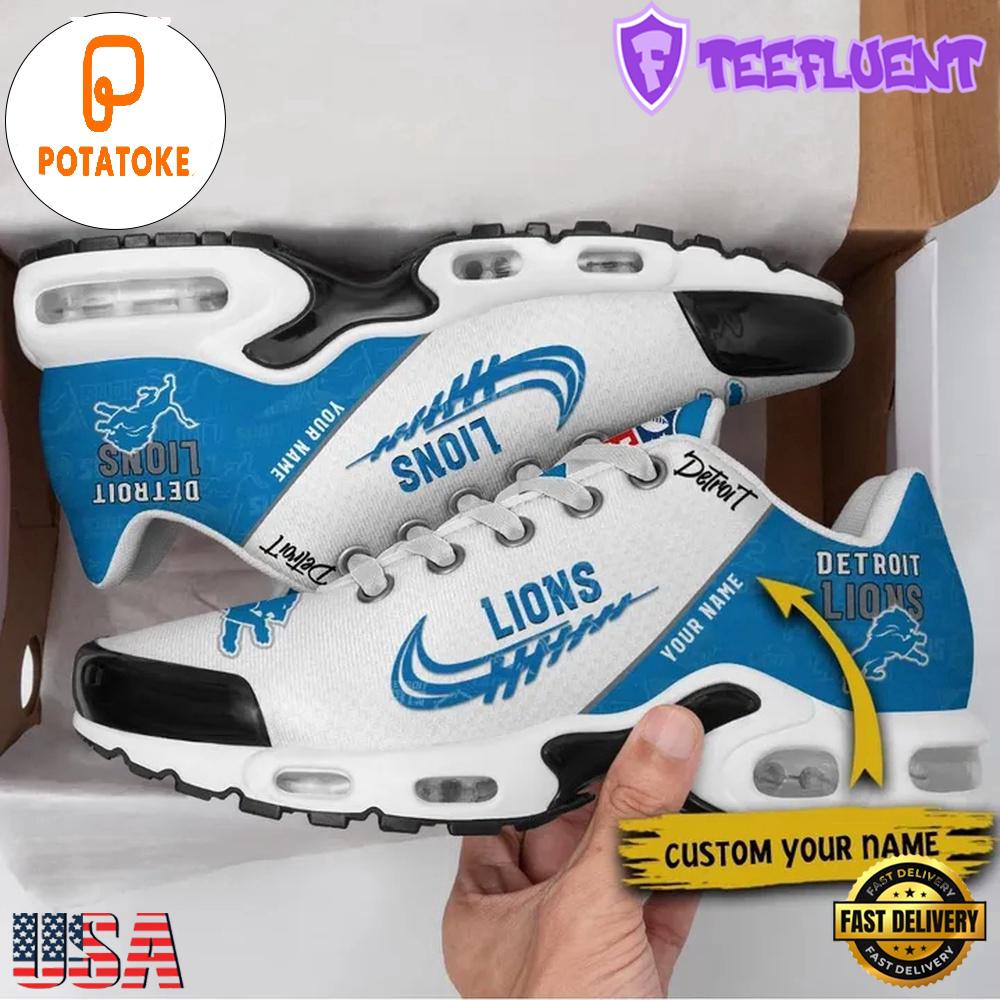 Custom NFL Detroit Lions Air Max Plus Shoes , Running Sneakers Shoes Custom NFL Detroit Lions Air Max Plus Shoes , Running Sneakers Shoes