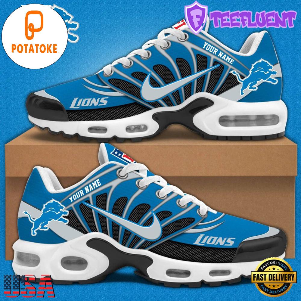 Customize Your Name with Detroit Lions V1 Air Max Plus Shoes