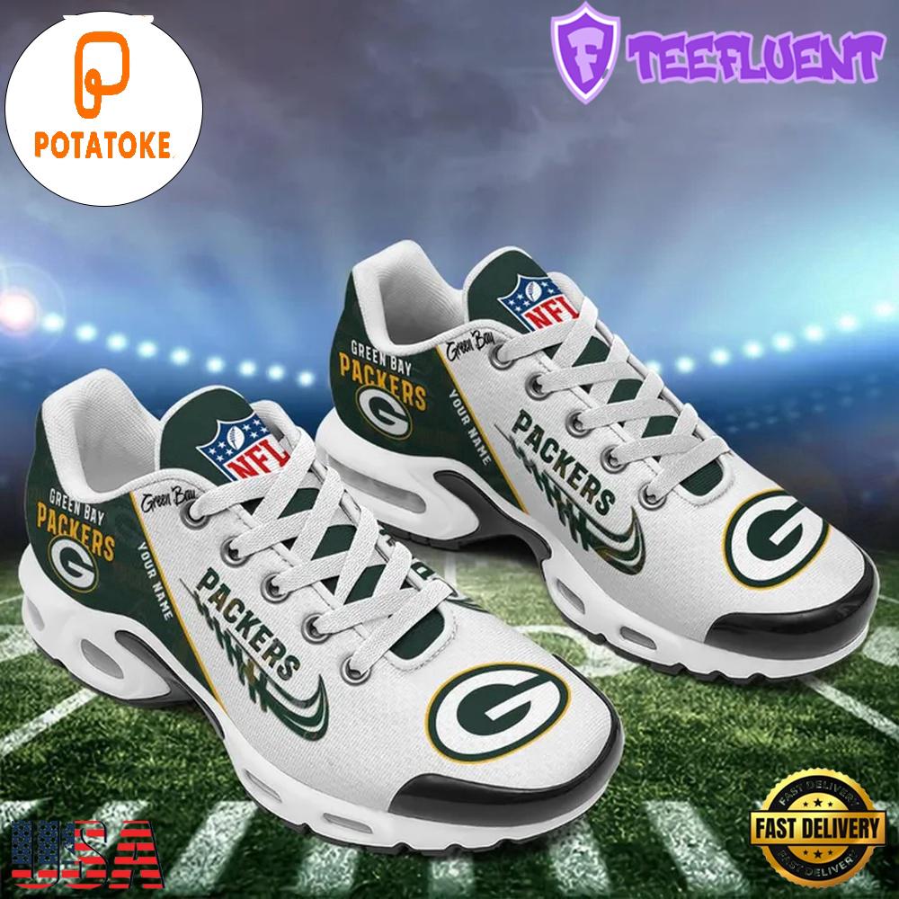 Custom NFL Green Bay Packers Air Max Plus Shoes , Running Sneakers Shoes Custom NFL Green Bay Packers Air Max Plus Shoes , Running Sneakers Shoes