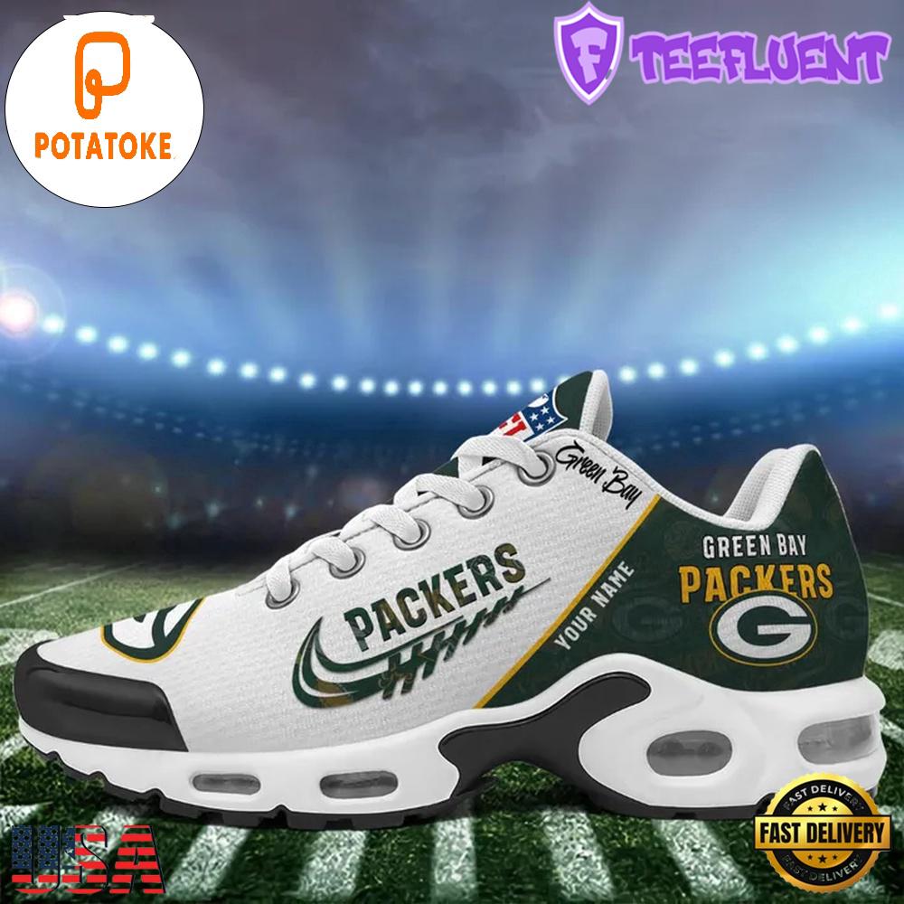 Custom NFL Green Bay Packers Air Max Plus Shoes , Running Sneakers Shoes Custom NFL Green Bay Packers Air Max Plus Shoes , Running Sneakers Shoes