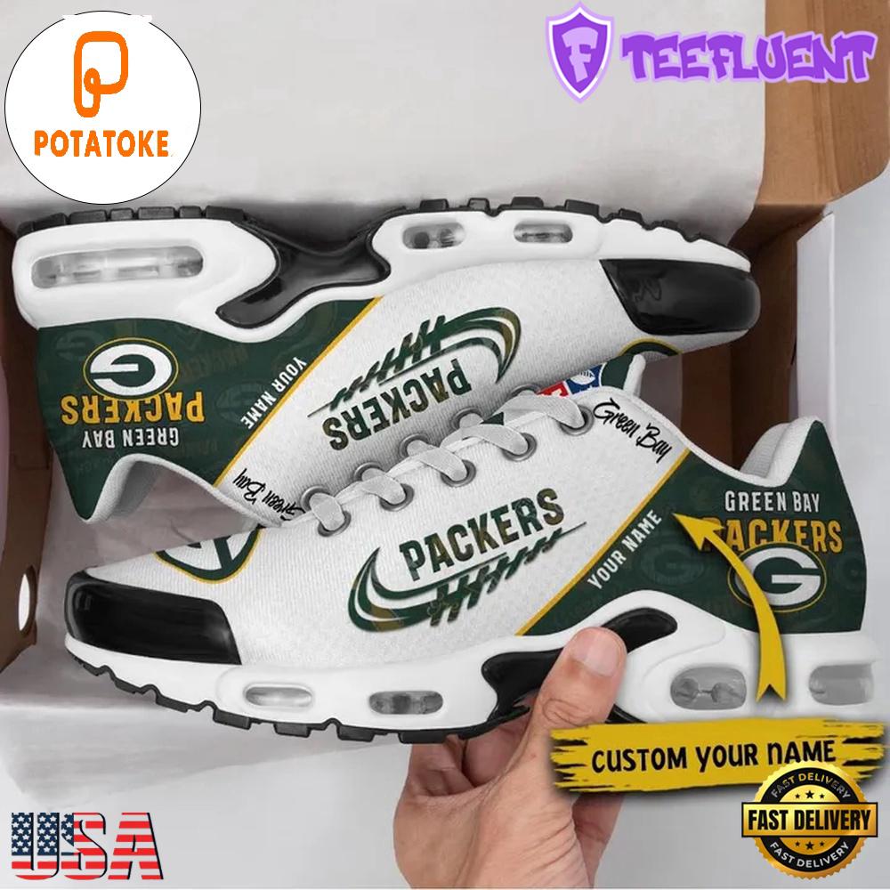 Custom NFL Green Bay Packers Air Max Plus Shoes , Running Sneakers Shoes Custom NFL Green Bay Packers Air Max Plus Shoes , Running Sneakers Shoes