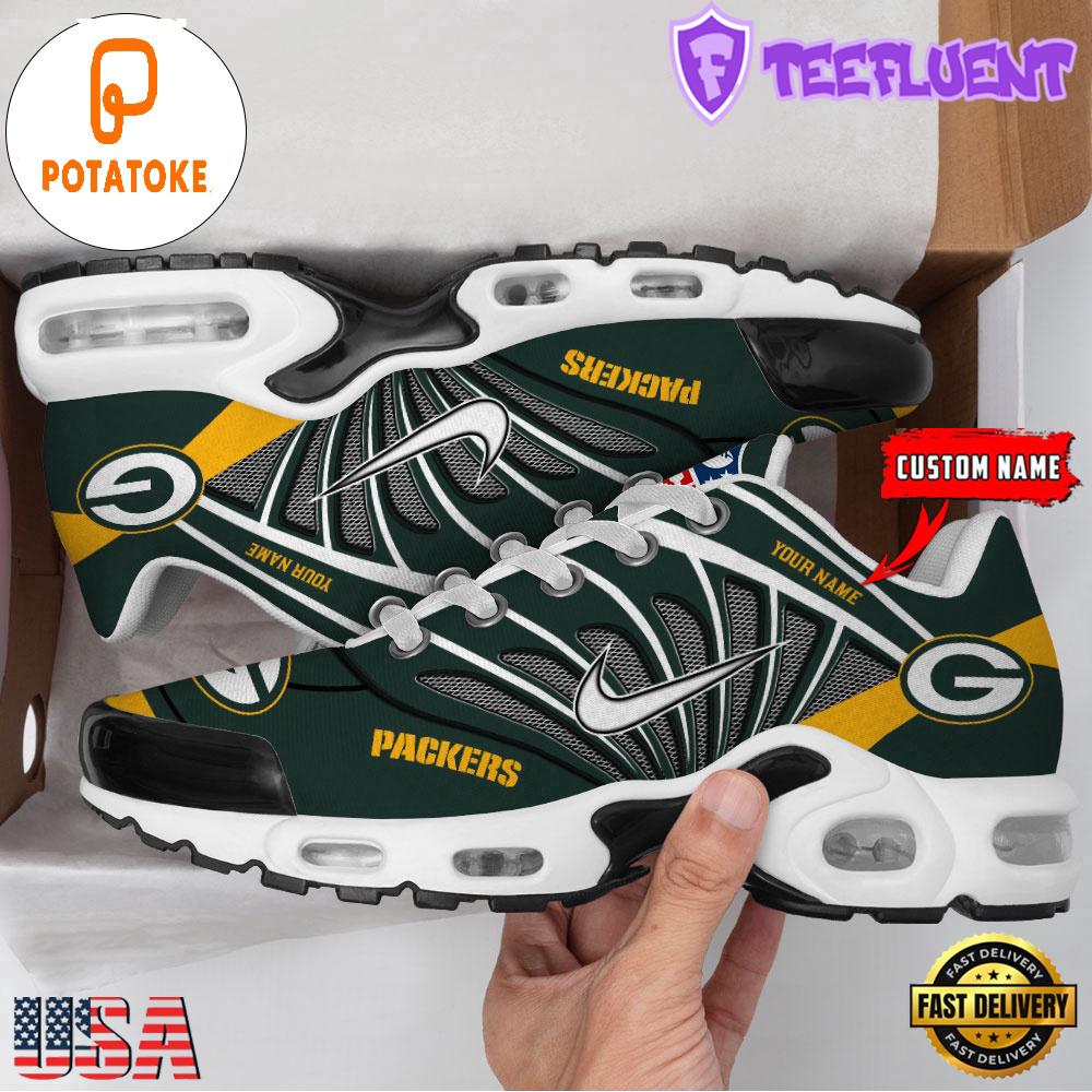Customize Your Name With Green Bay Packers Air Max Plus Sneakers