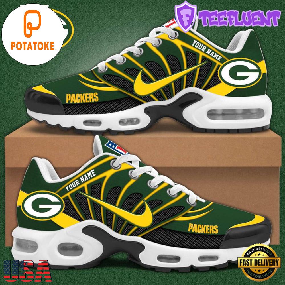 Customize Your Name with Green Bay Packers V1 Air Max Plus Shoes