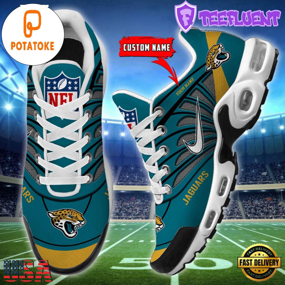 Custom NFL Jacksonville Jaguars Air Max Plus Shoes , Running Sneakers Shoes Custom NFL Jacksonville Jaguars Air Max Plus Shoes , Running Sneakers Shoes