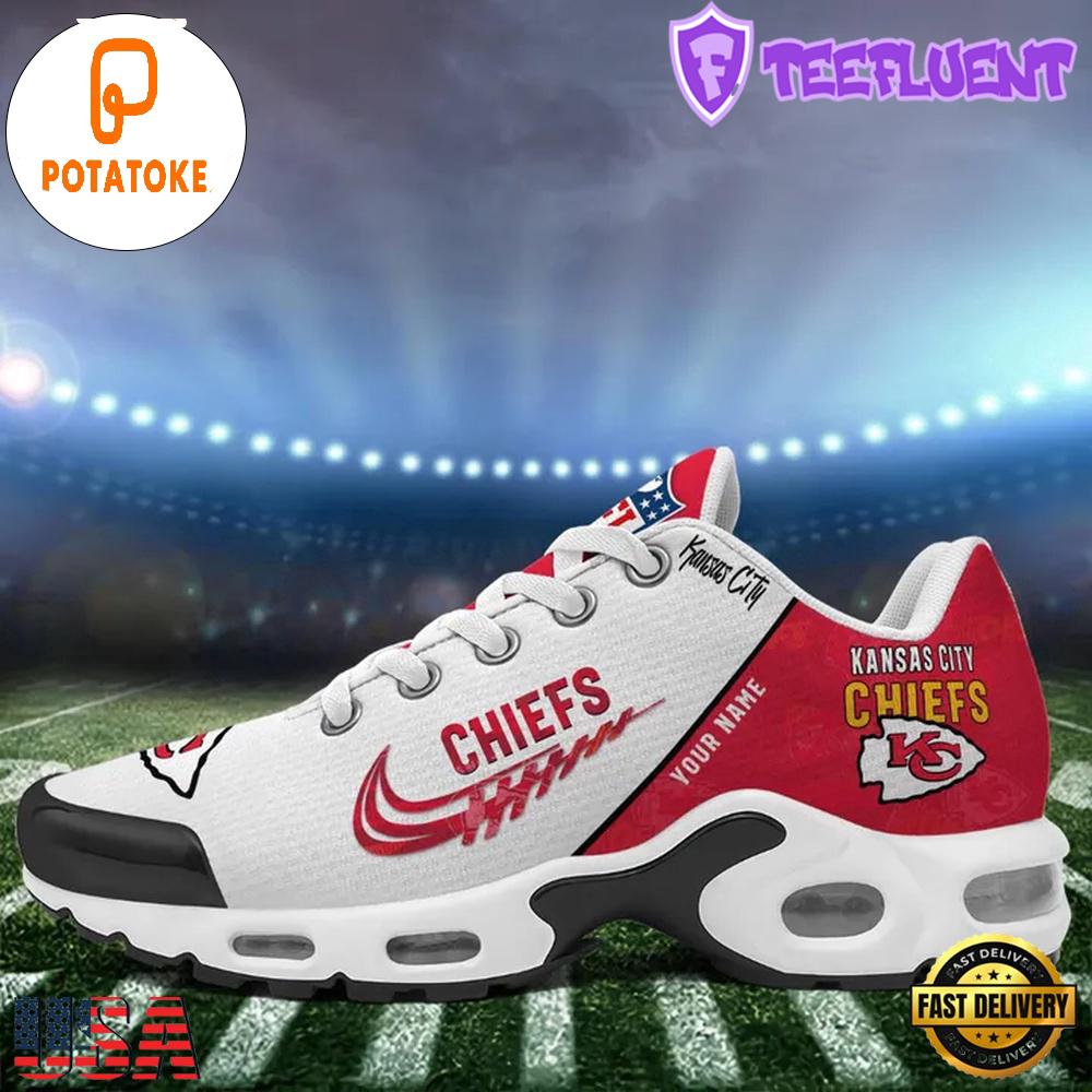 Custom NFL Kansas City Chiefs Air Max Plus Shoes , Running Sneakers Shoes Custom NFL Kansas City Chiefs Air Max Plus Shoes , Running Sneakers Shoes