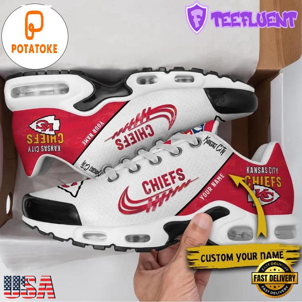 Custom NFL Kansas City Chiefs Air Max Plus Shoes , Running Sneakers Shoes Custom NFL Kansas City Chiefs Air Max Plus Shoes , Running Sneakers Shoes