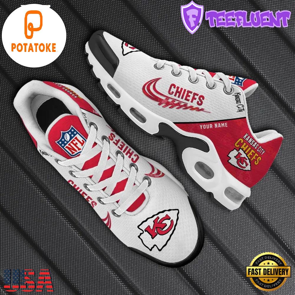 Custom NFL Kansas City Chiefs Air Max Plus Shoes , Running Sneakers Shoes Custom NFL Kansas City Chiefs Air Max Plus Shoes , Running Sneakers Shoes