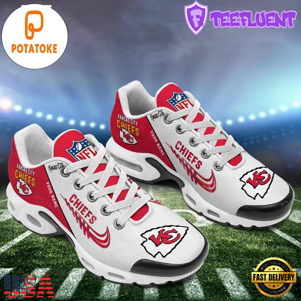 Custom NFL Kansas City Chiefs Air Max Plus Shoes , Running Sneakers Shoes Custom NFL Kansas City Chiefs Air Max Plus Shoes , Running Sneakers Shoes