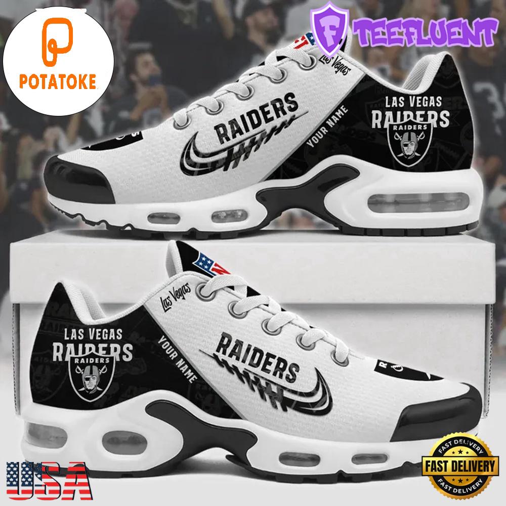 Customize Your Name with Las Vegas Raiders Air Max Plus Shoes