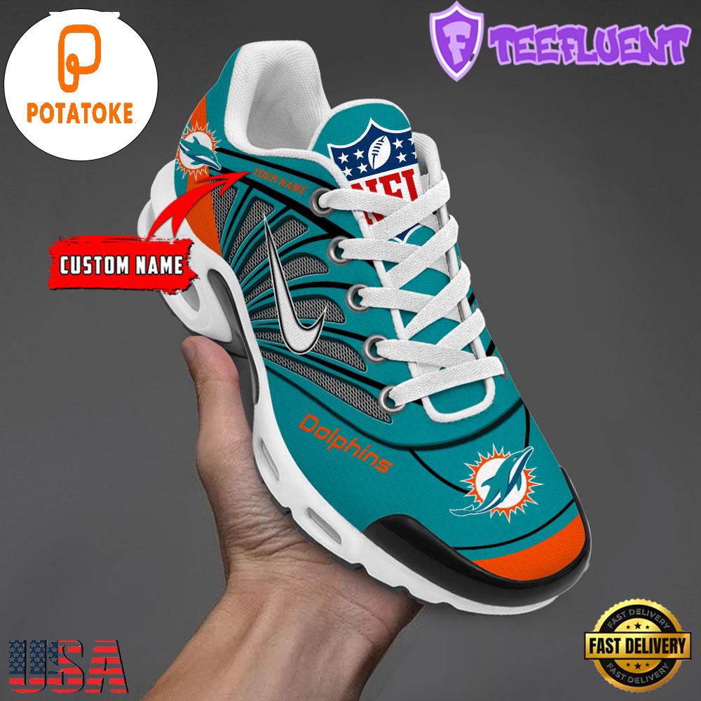 Customize Your Name with Miami Dolphins Air Max Plus Shoes