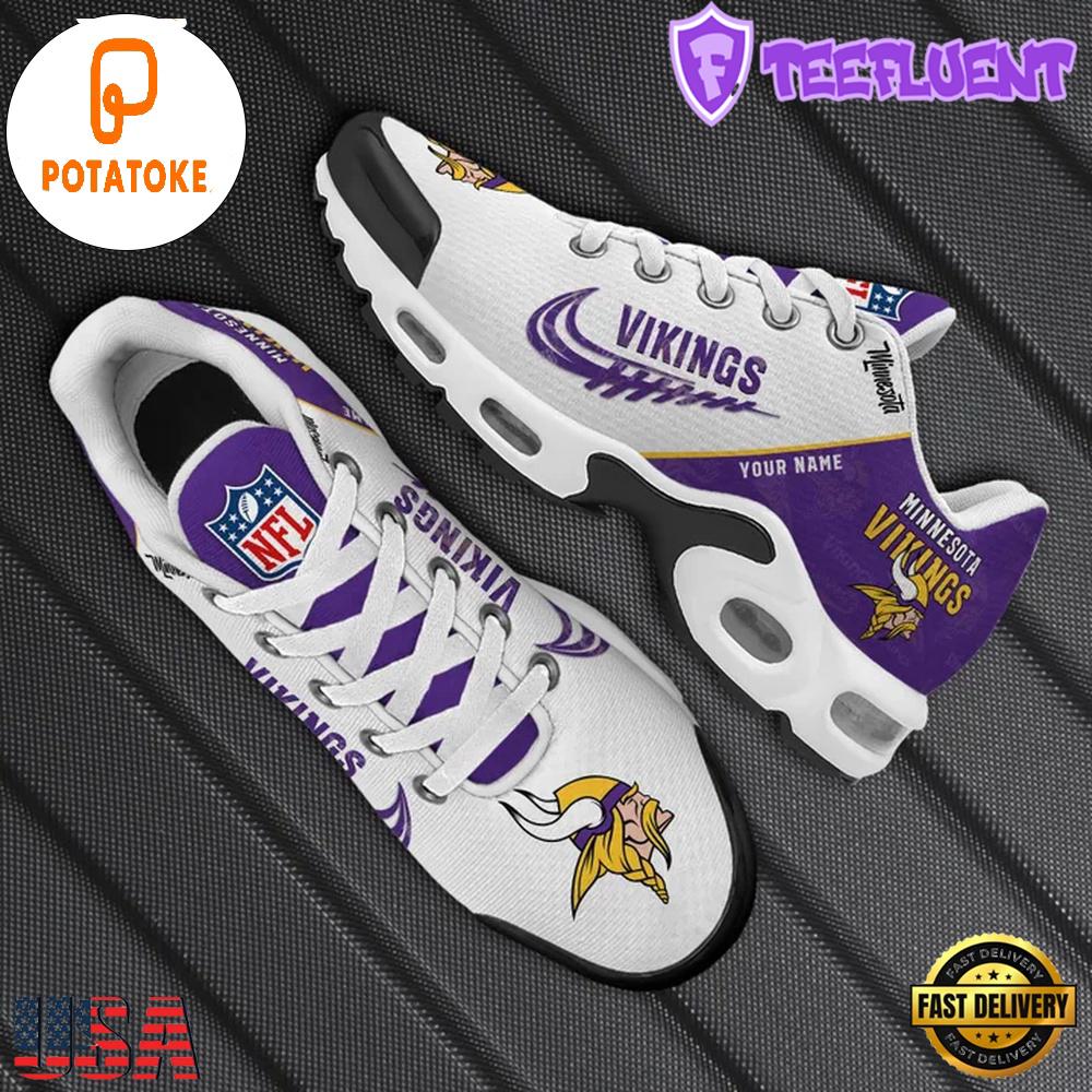 Custom NFL Minnesota Vikings Air Max Plus Shoes , Running Sneakers Shoes Custom NFL Minnesota Vikings Air Max Plus Shoes , Running Sneakers Shoes