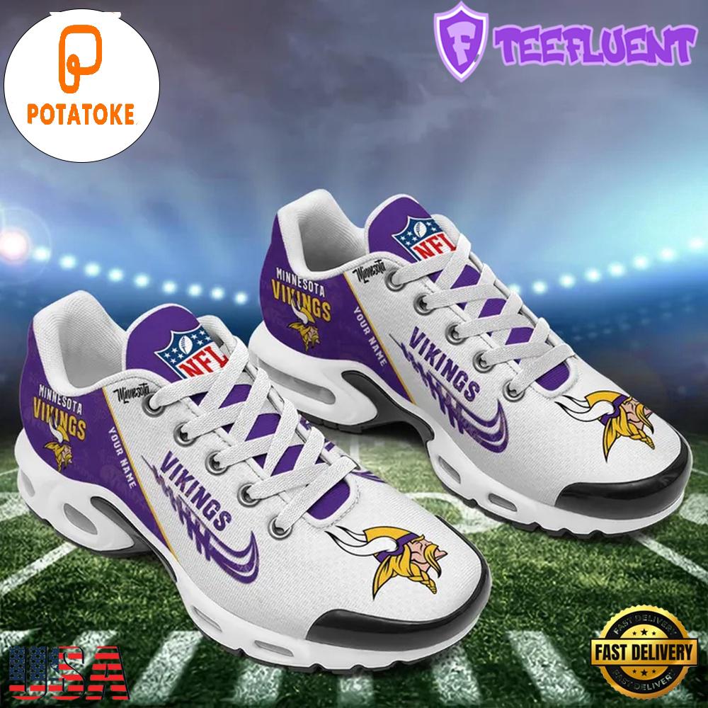 Custom NFL Minnesota Vikings Air Max Plus Shoes , Running Sneakers Shoes Custom NFL Minnesota Vikings Air Max Plus Shoes , Running Sneakers Shoes