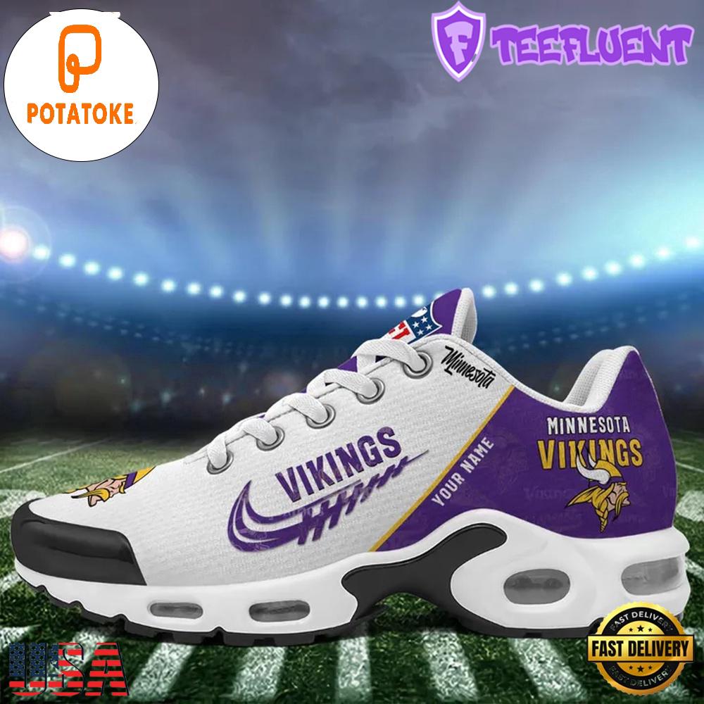 Custom NFL Minnesota Vikings Air Max Plus Shoes , Running Sneakers Shoes Custom NFL Minnesota Vikings Air Max Plus Shoes , Running Sneakers Shoes