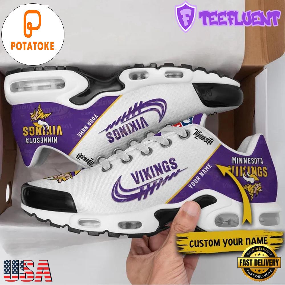 Custom NFL Minnesota Vikings Air Max Plus Shoes , Running Sneakers Shoes Custom NFL Minnesota Vikings Air Max Plus Shoes , Running Sneakers Shoes
