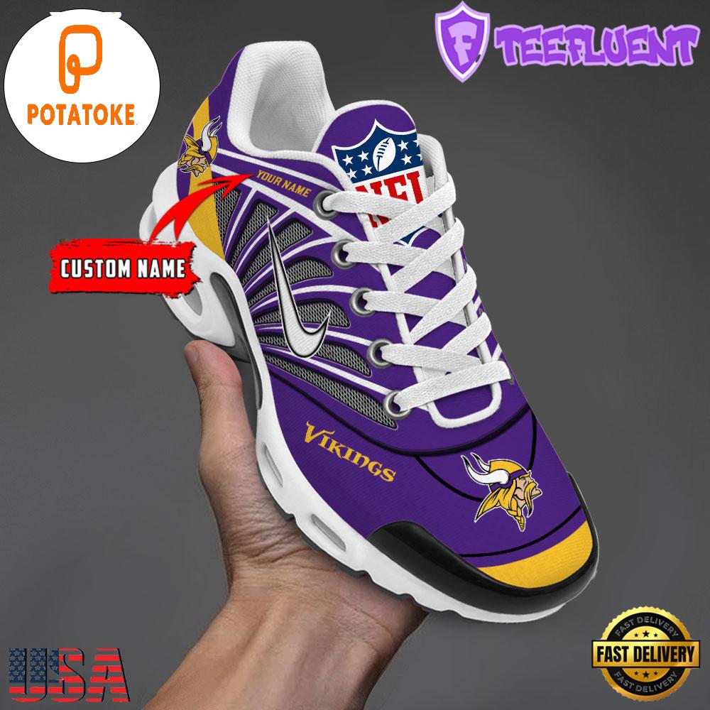 Customize Your Name With Minnesota Vikings Air Max Plus Sneakers