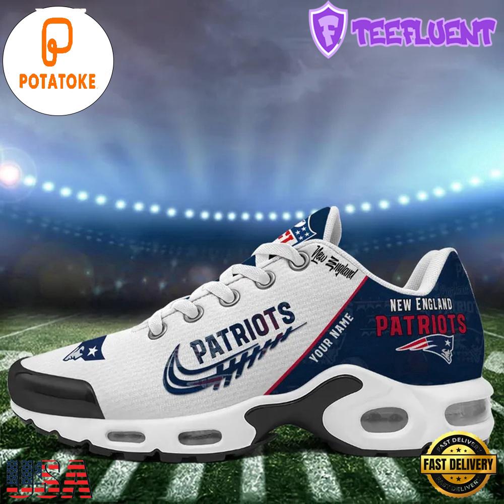 Custom NFL New England Patriots Air Max Plus Shoes , Running Sneakers Shoes Custom NFL New England Patriots Air Max Plus Shoes , Running Sneakers Shoes