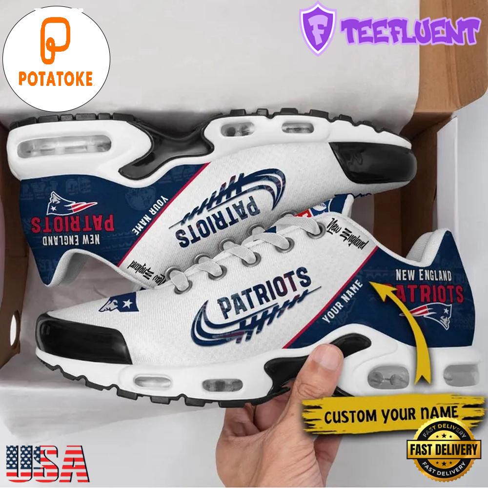 Custom NFL New England Patriots Air Max Plus Shoes , Running Sneakers Shoes Custom NFL New England Patriots Air Max Plus Shoes , Running Sneakers Shoes