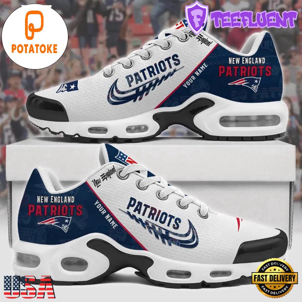 Customize Your Name with New England Patriots Air Max Plus Shoes