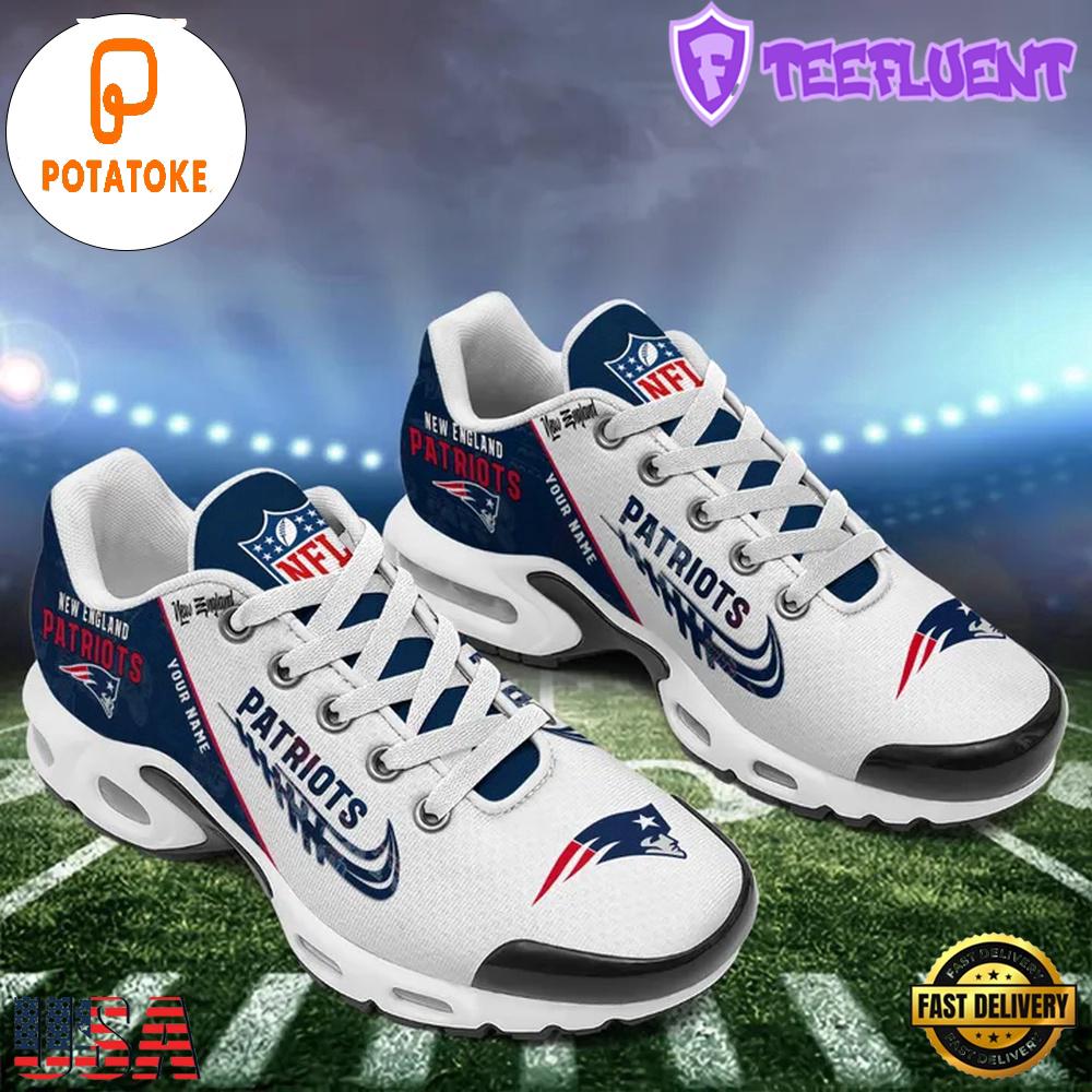 Custom NFL New England Patriots Air Max Plus Shoes , Running Sneakers Shoes Custom NFL New England Patriots Air Max Plus Shoes , Running Sneakers Shoes