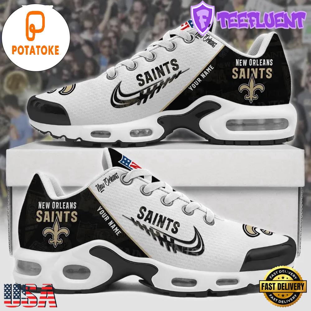 Customize Your Name with New Orleans Saints Air Max Plus Shoes