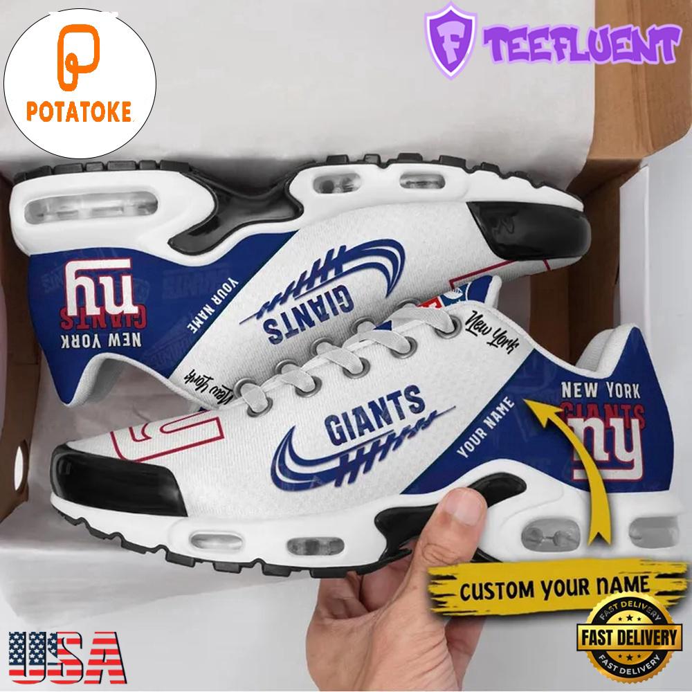 Custom NFL New York Giants v2 Air Max Plus Shoes , Running Sneakers Shoes Custom NFL New York Giants v2 Air Max Plus Shoes , Running Sneakers Shoes