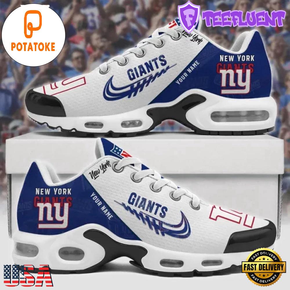 Custom NFL New York Giants v2 Air Max Plus Shoes , Running Sneakers Shoes Custom NFL New York Giants v2 Air Max Plus Shoes , Running Sneakers Shoes