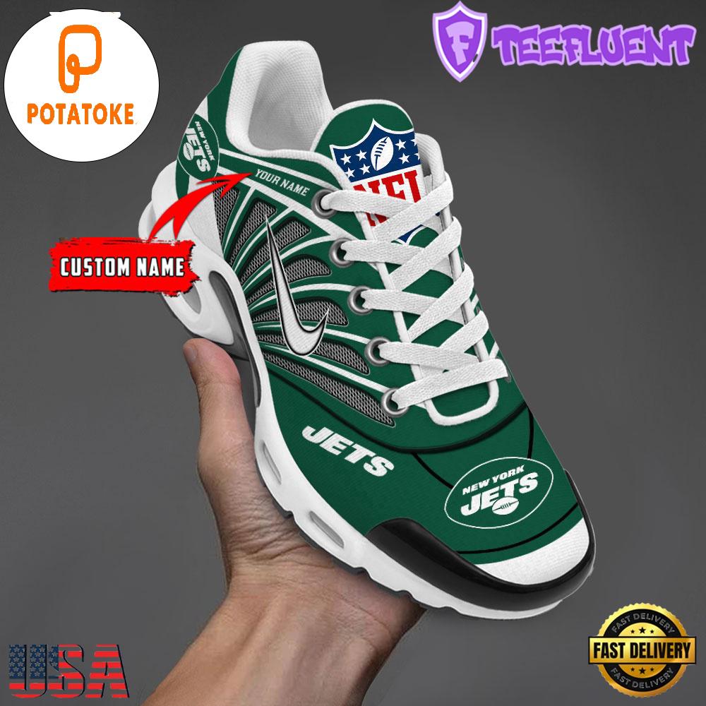 Customize Your Name with New York Jets Air Max Plus Shoes