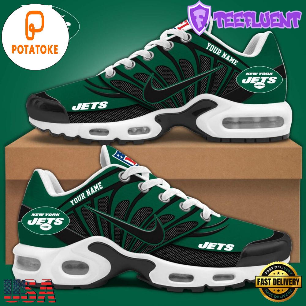 Customize Your Name With New York Jets Air Max Plus Sneakers