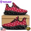 Cute Christmas Elements Print Pattern Black Max Soul Shoes