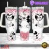 Cute Mouse Characters Valentine Stainless Steel Tumbler With Handle