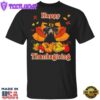 Dachshund Happy Thanksgiving T-Shirt Cute Dog Vintage Fall Designs Weiner Dog Gifts For Unisex
