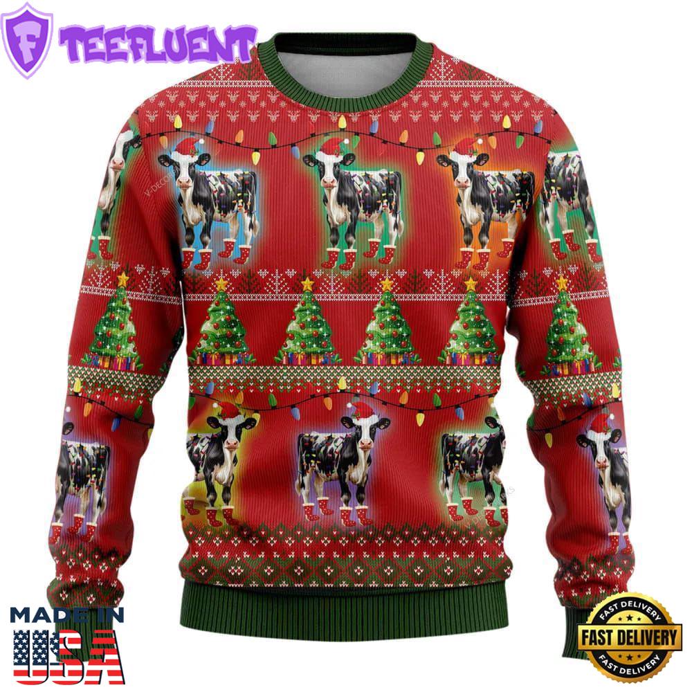 Dairy Cows Ugly Christmas Sweater