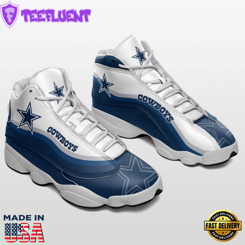 Dallas Cowboys Air Jordan 13 Sneakers, Best Gift For Men And Women