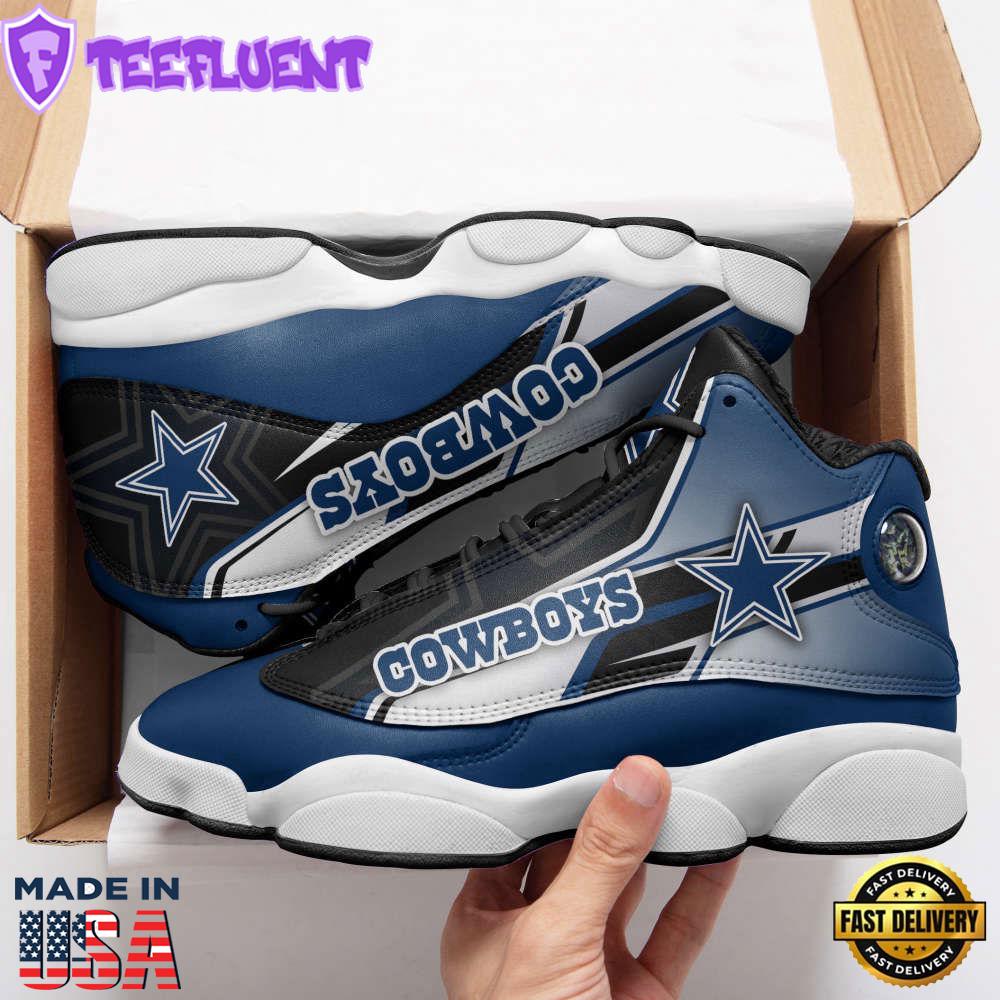 Dallas Cowboys Air Jordan 13 Sneakers, Gift For Men And Women