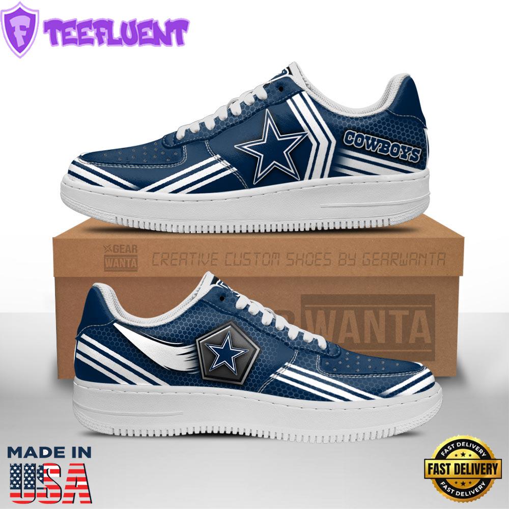 Dallas Cowboys Air Sneakers Custom Force Shoes For Fans
