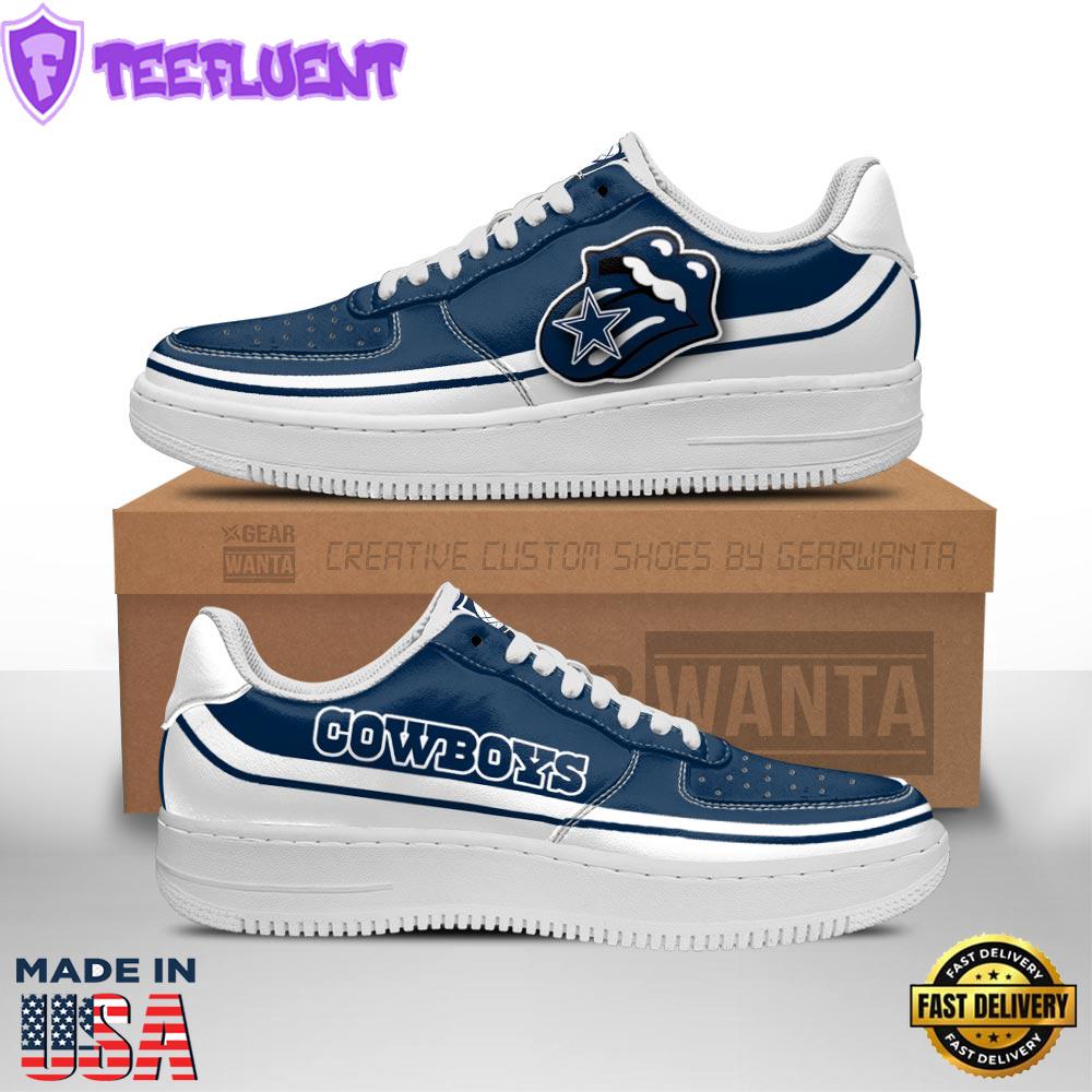 Dallas Cowboys Air Sneakers Custom Force Shoes Sexy Lips For Fans