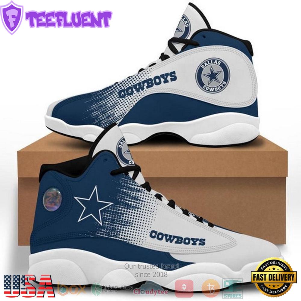 Dallas Cowboys Football NFL Logo Air Jordan 13 Shoes - Gift For Fans
