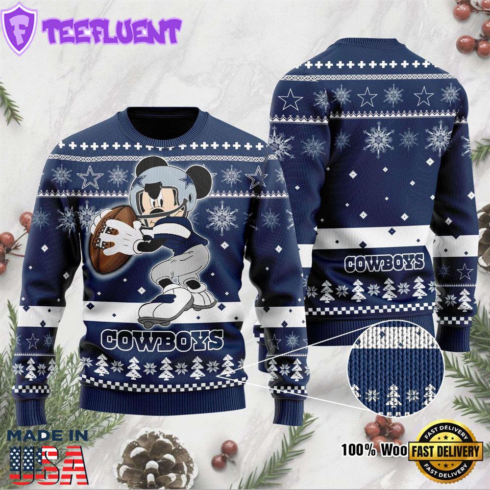 Dallas Cowboys Mickey Mouse Disney Ugly Christmas Sweater