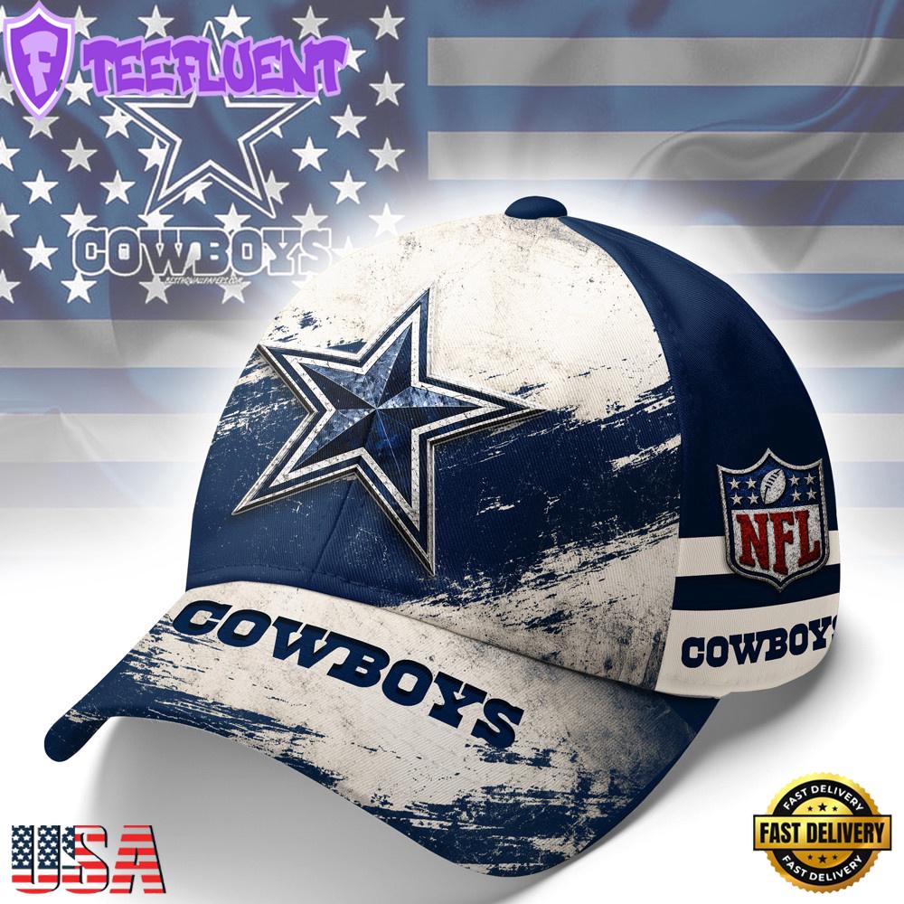 Dallas Cowboys NFL Grunge Style Team Baseball Cap