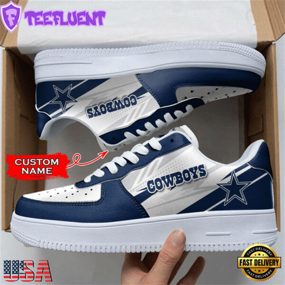 Dallas Cowboys NFL Personalized Air Force 1 Shoes